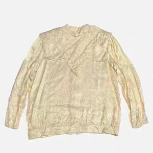 Vintage Jessica's Gunnies Gunne Sax Blouse Satin Lace Victorian 13